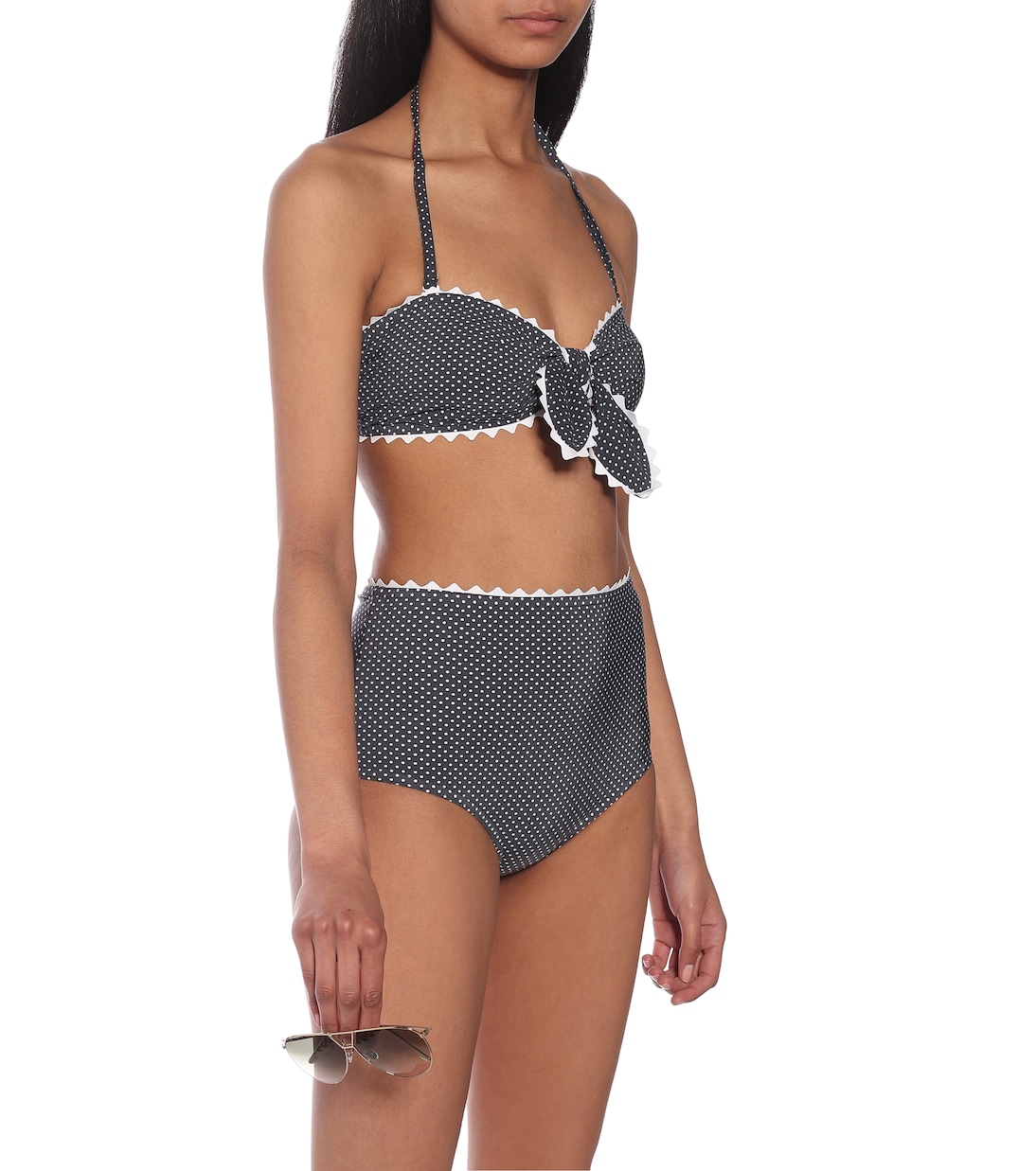 Coco polka-dot bikini top | Karla Colletto