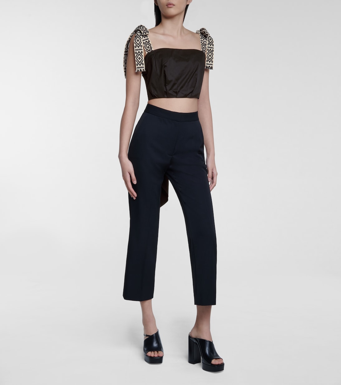 Top cropped Rituals in cotone | Johanna Ortiz