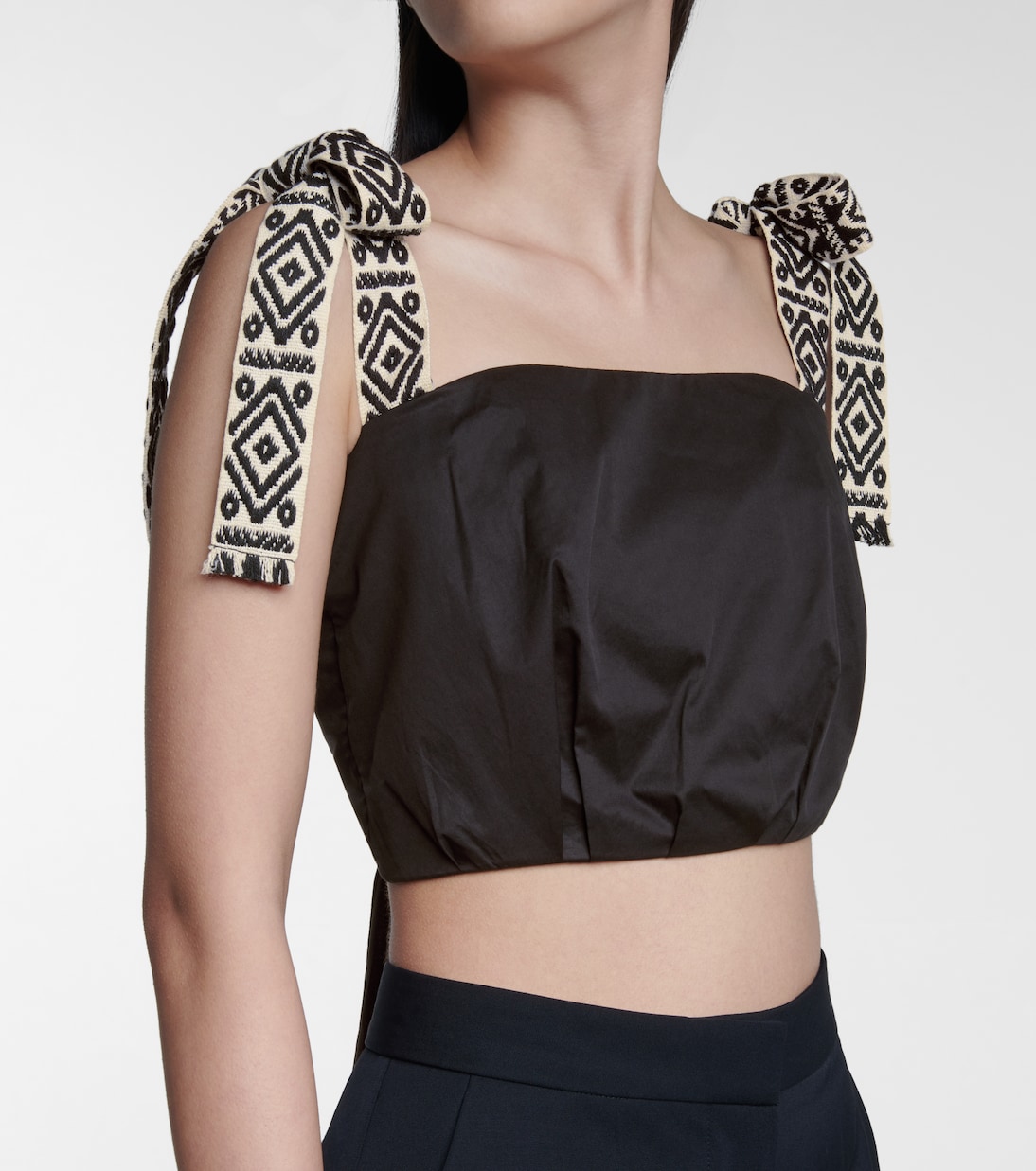 Top cropped Rituals in cotone | Johanna Ortiz