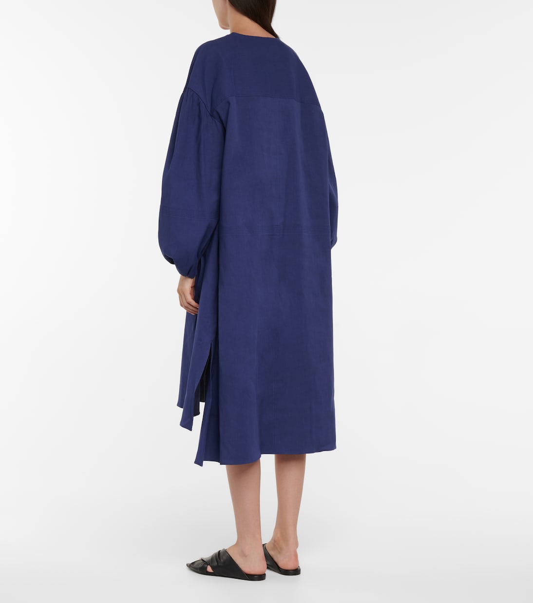 Duna linen-blend midi dress | Joseph