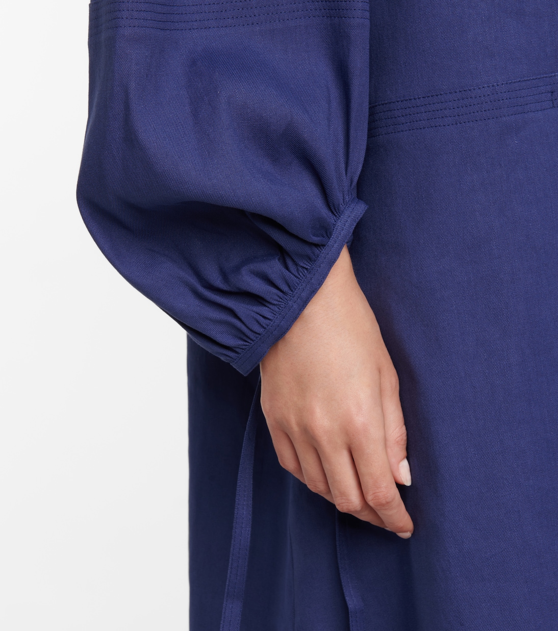 Duna linen-blend midi dress | Joseph