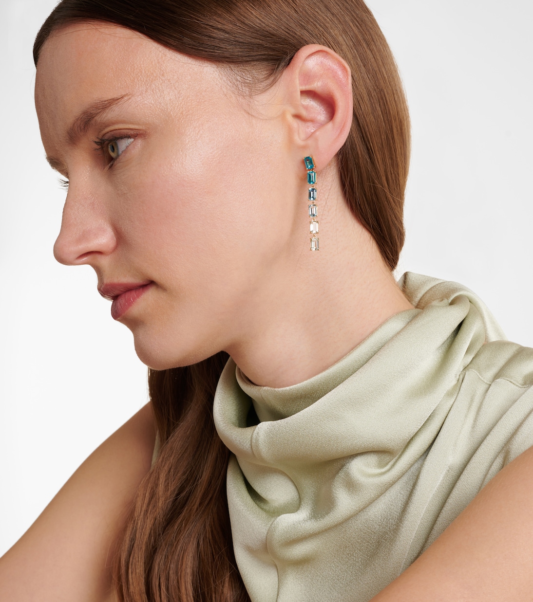 Boucles d'oreilles Dawn en or 14 carats à topazes | Suzanne Kalan