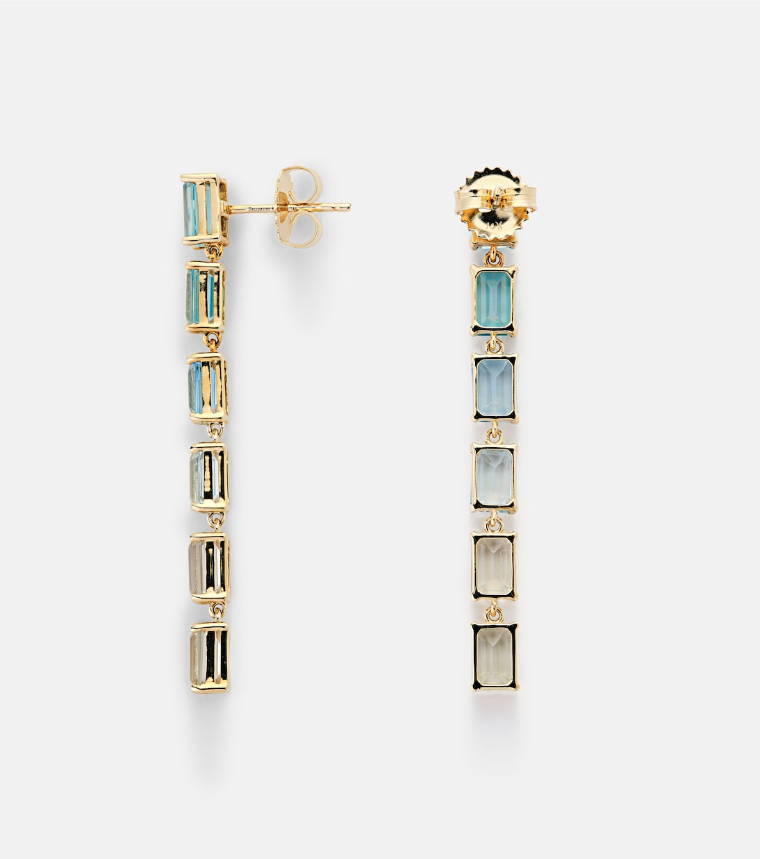 Boucles d'oreilles Dawn en or 14 carats à topazes | Suzanne Kalan