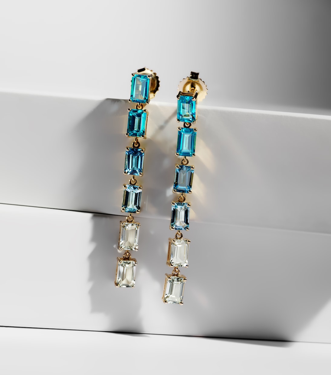 Boucles d'oreilles Dawn en or 14 carats à topazes | Suzanne Kalan