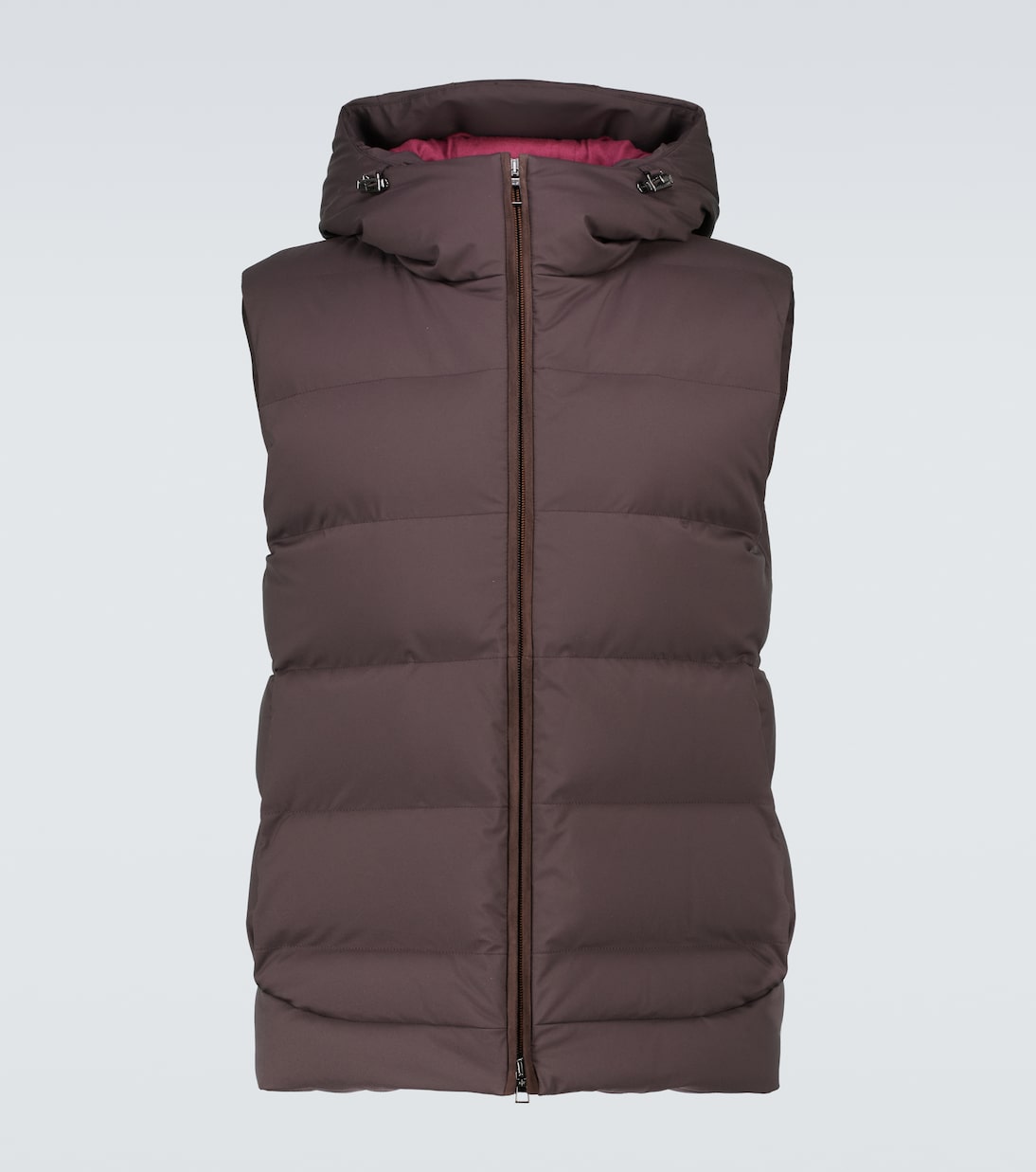 Chaleco con capucha de plumas | Loro Piana