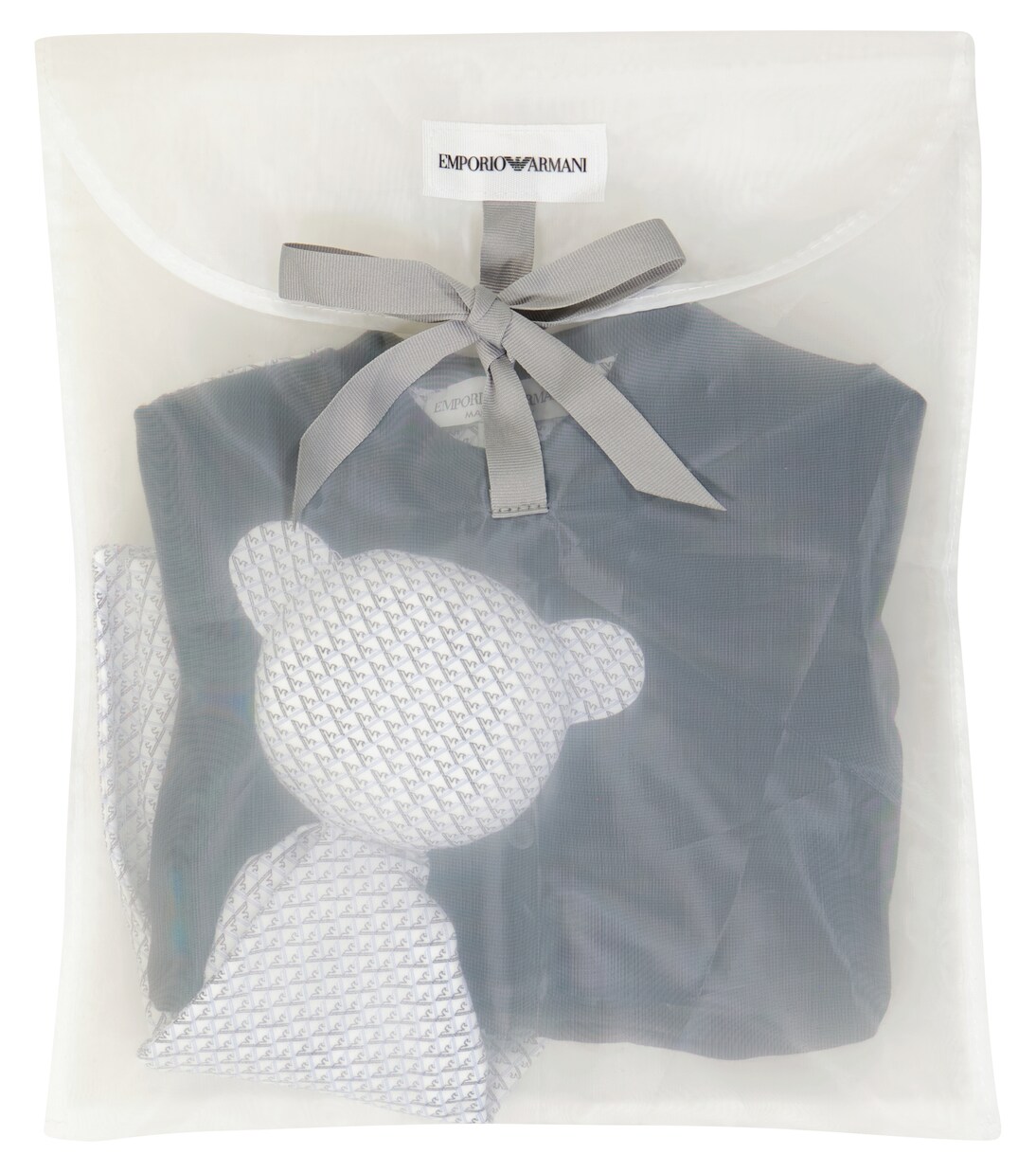 Bébé – Set combi-short et bavoir en coton | Emporio Armani Kids