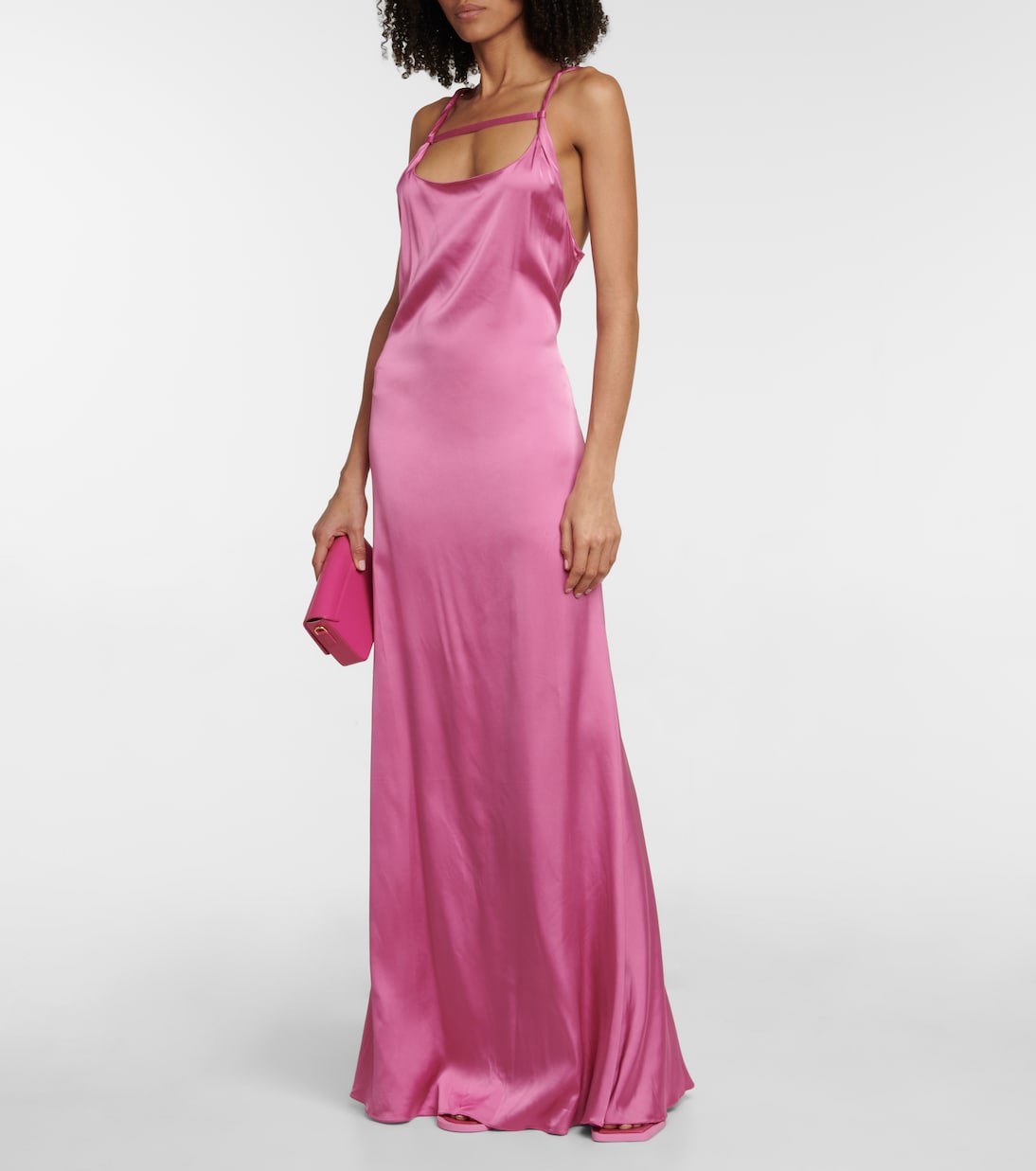 La Robe Mentalo satin maxi dress | Jacquemus