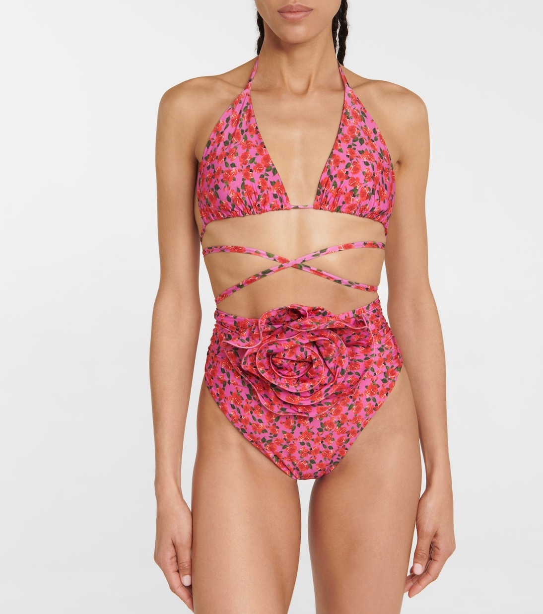 Top bikini a triangolo con stampa | Magda Butrym
