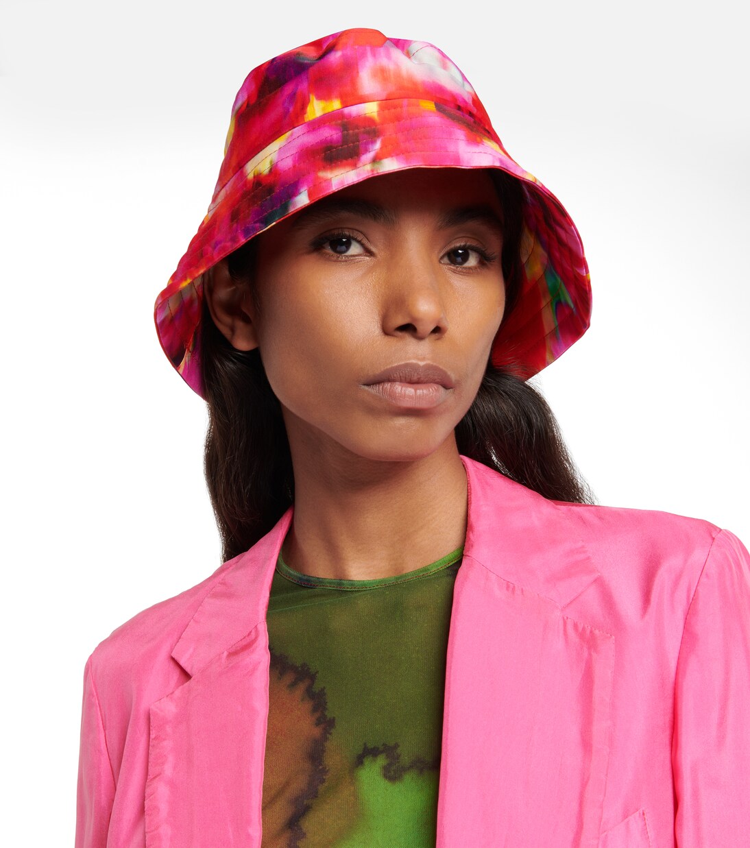 Cappello da pescatore tie–dye in canvas | Dries Van Noten