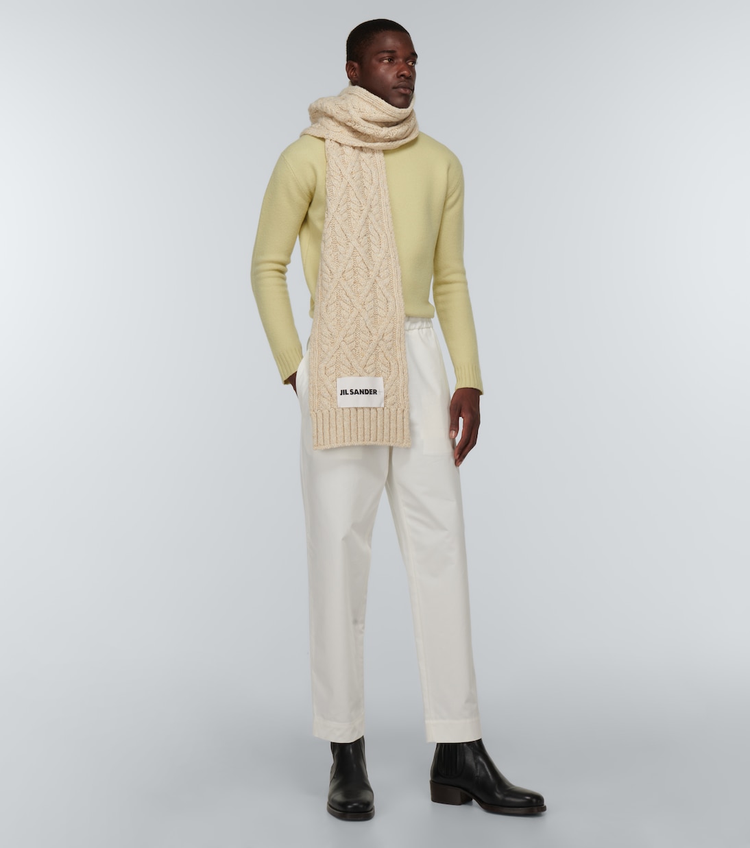 Sciarpa in lana a trecce | Jil Sander