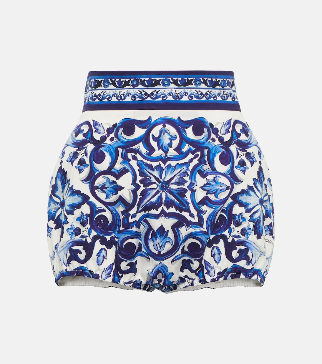 Shorts in cotone con stampa | Dolce&Gabbana