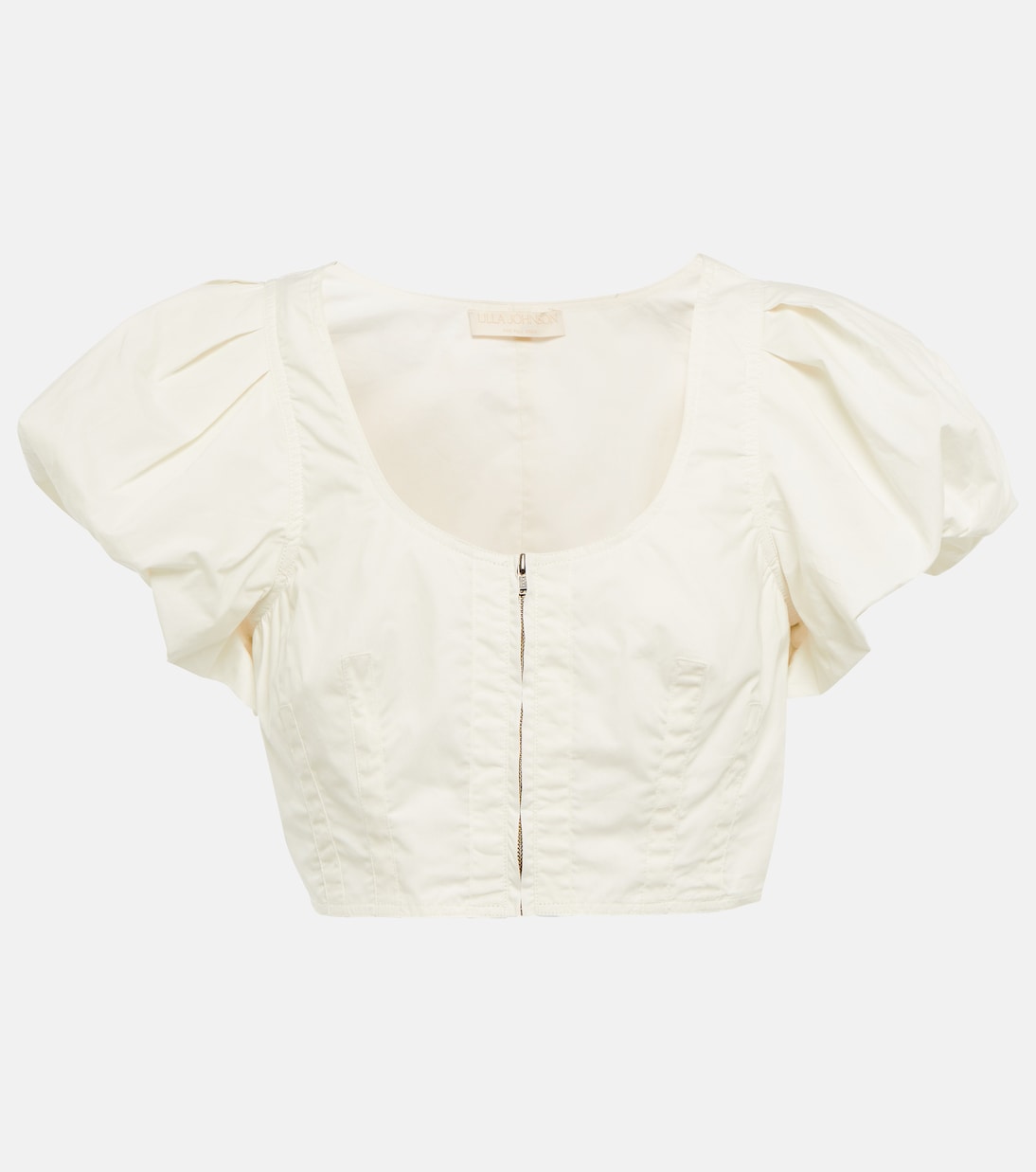 Cropped-Top Kalena aus Baumwollpopeline | Ulla Johnson