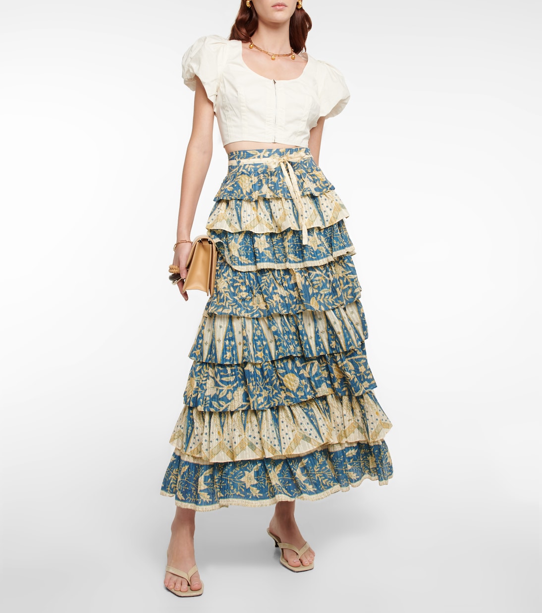 Cropped-Top Kalena aus Baumwollpopeline | Ulla Johnson