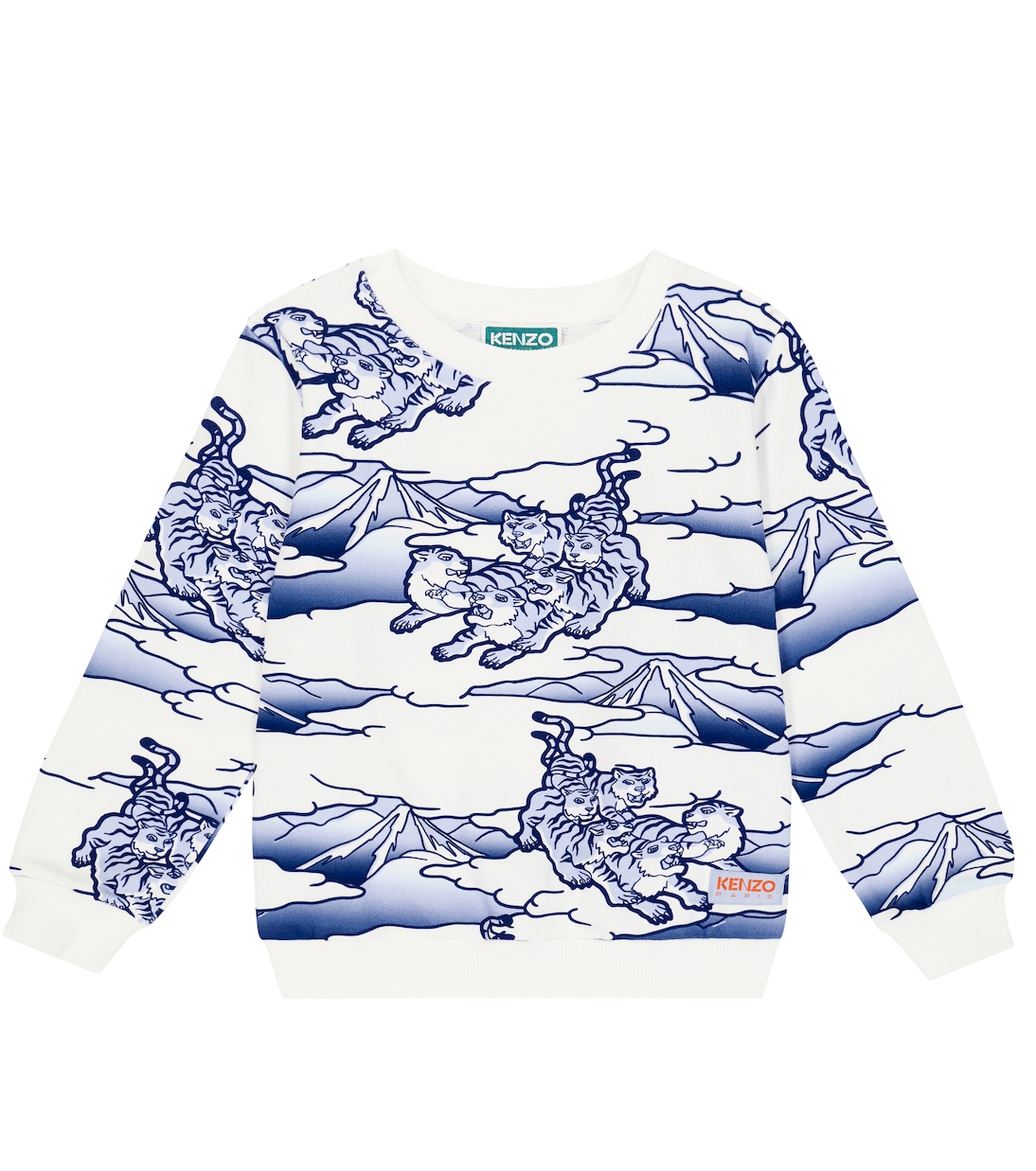 Printed cotton sweatshirt | Kenzo Kids