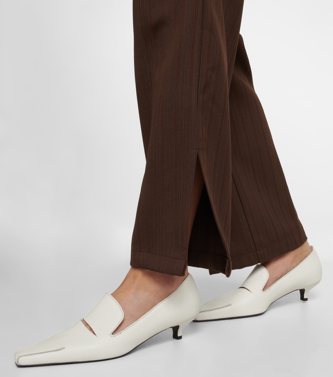 High-rise split-hem straight pants | Jacques Wei
