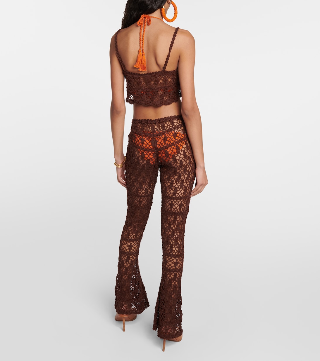 Crop top de croché de algodón | Anna Kosturova