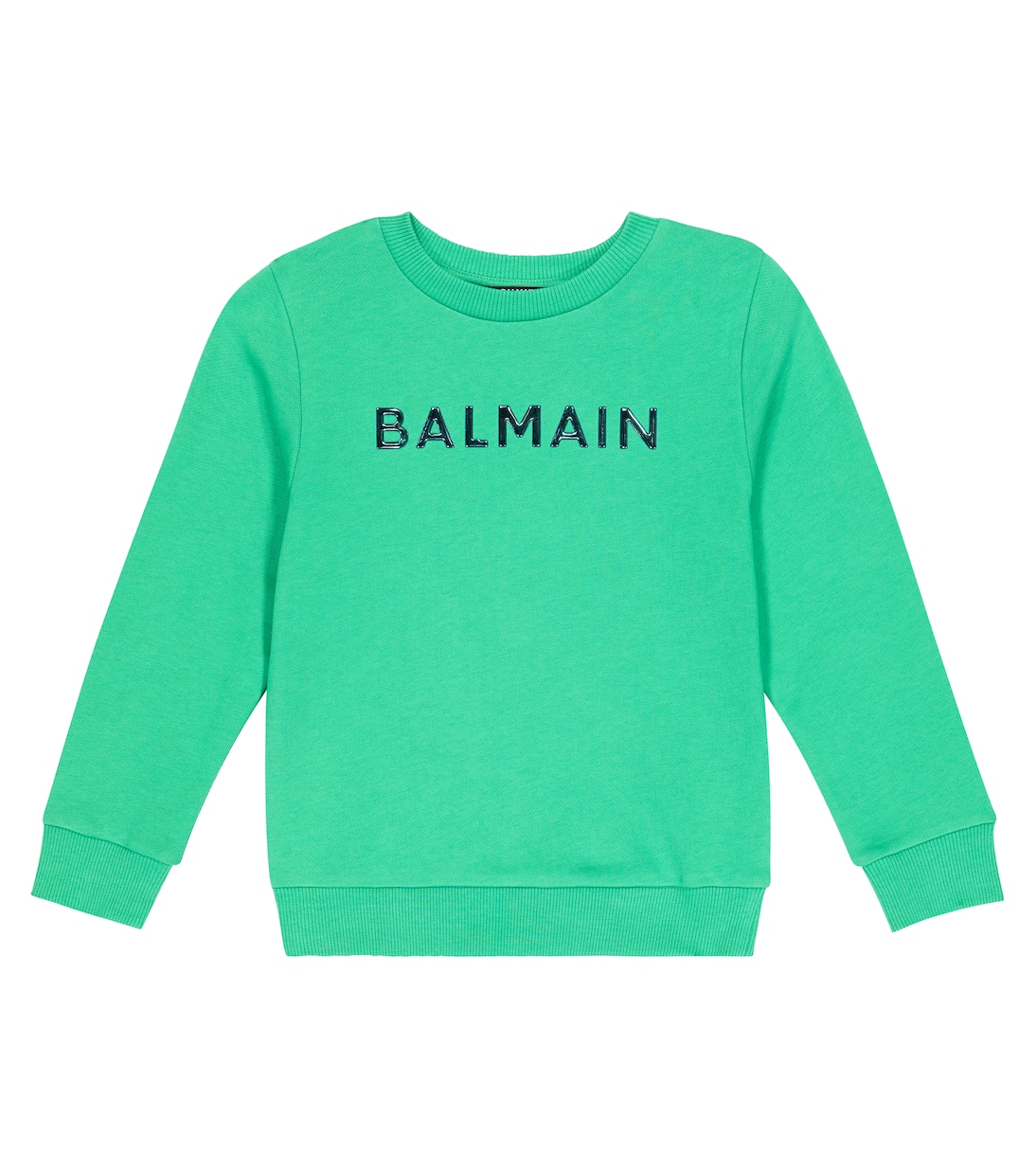 Sudadera en jersey de algodón con logo | Balmain Kids