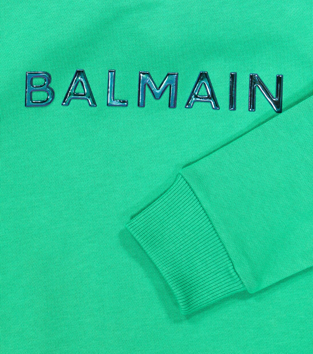 Sudadera en jersey de algodón con logo | Balmain Kids