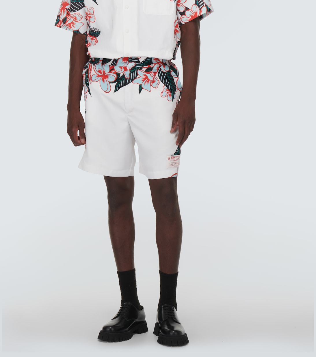 Bermudas de seda estampadas | Valentino