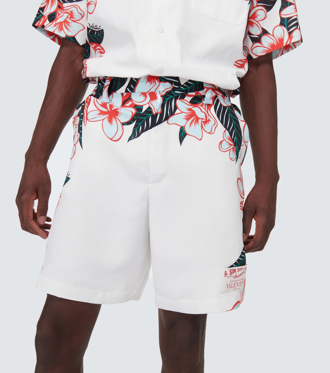 Bermudas de seda estampadas | Valentino