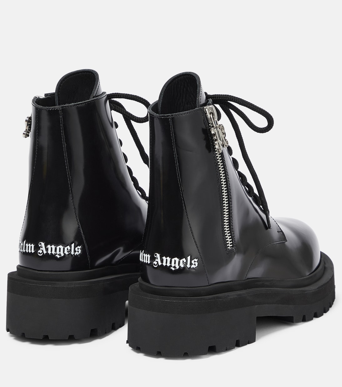Leather combat boots | Palm Angels