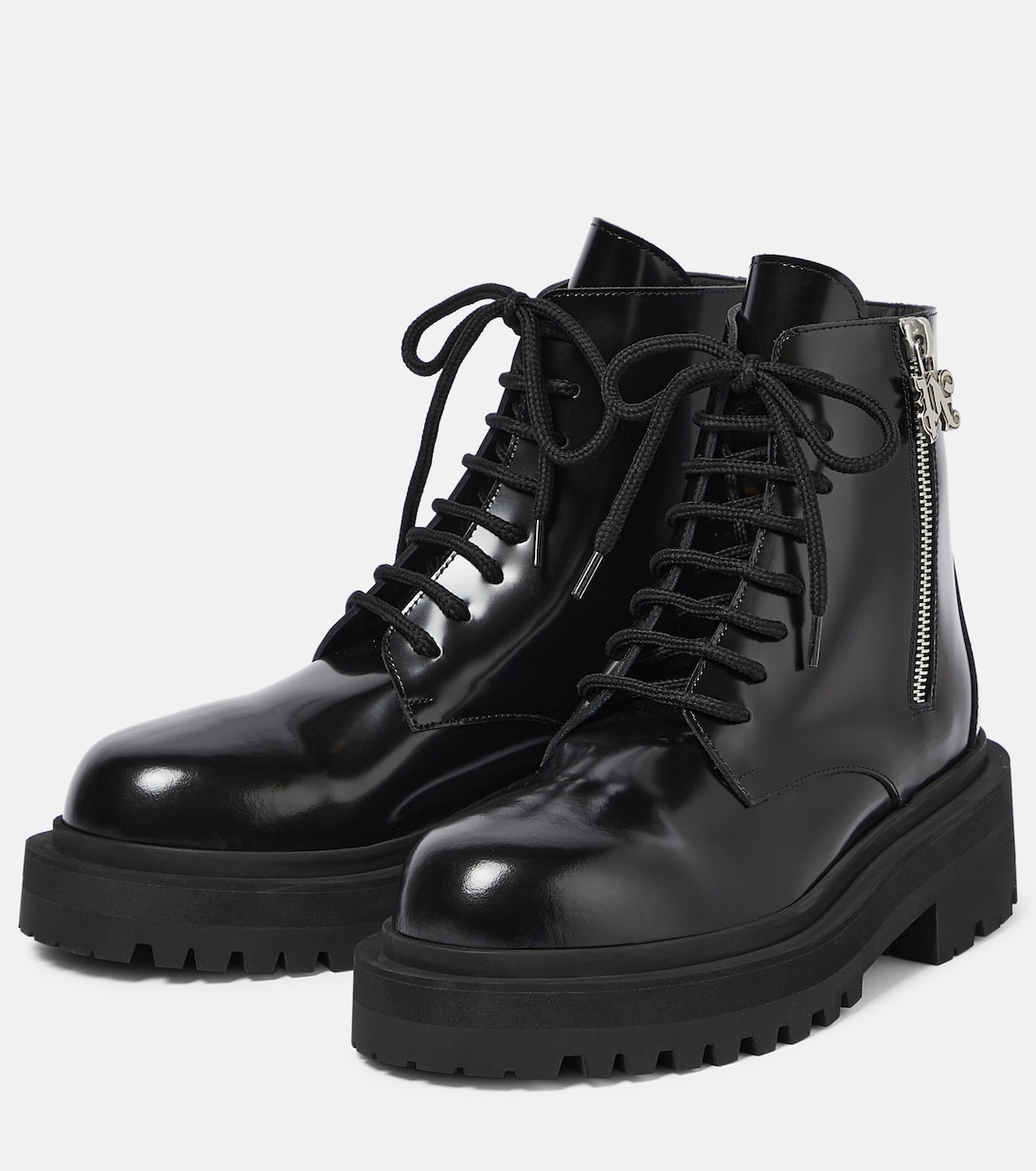 Leather combat boots | Palm Angels