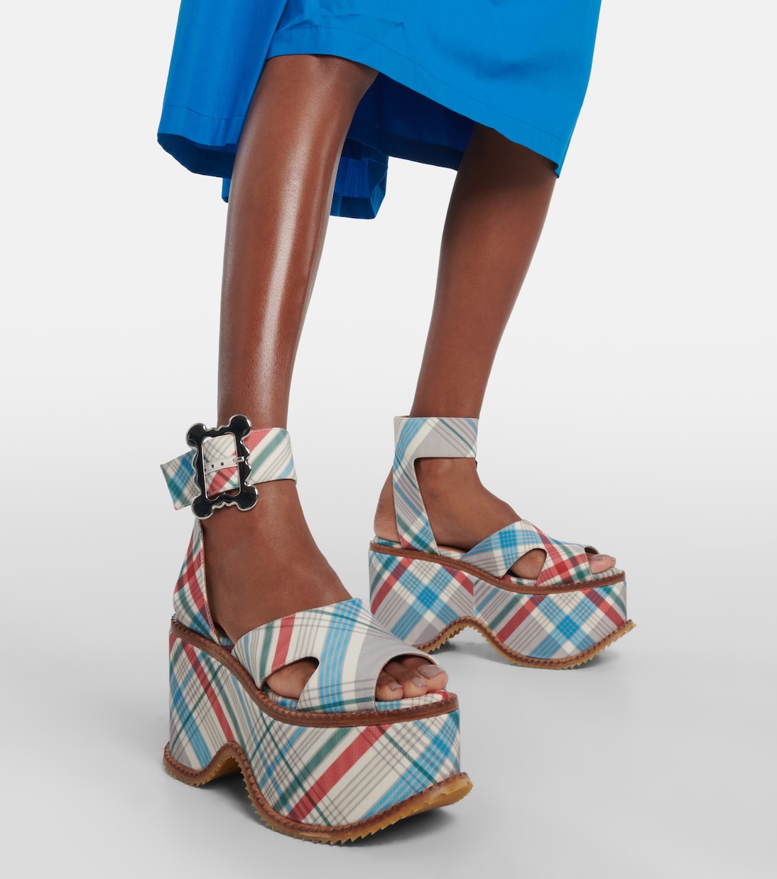 London leather check sandals | Vivienne Westwood