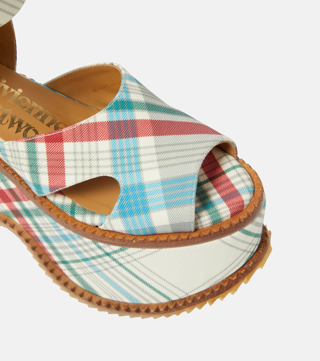London leather check sandals | Vivienne Westwood