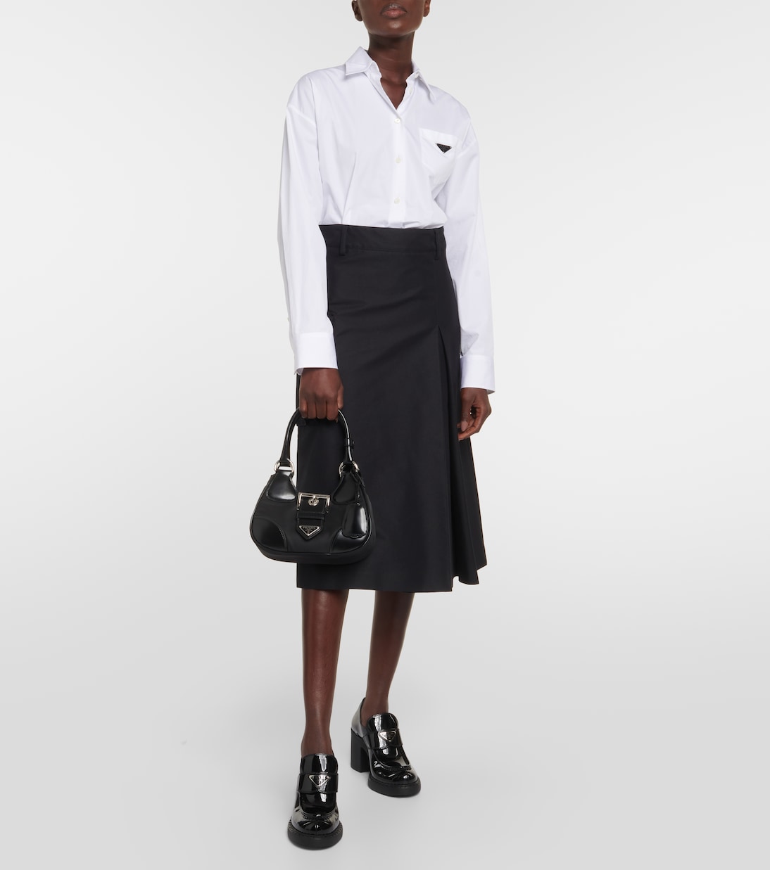 Loafer-Pumps Chocolate aus Lackleder | Prada