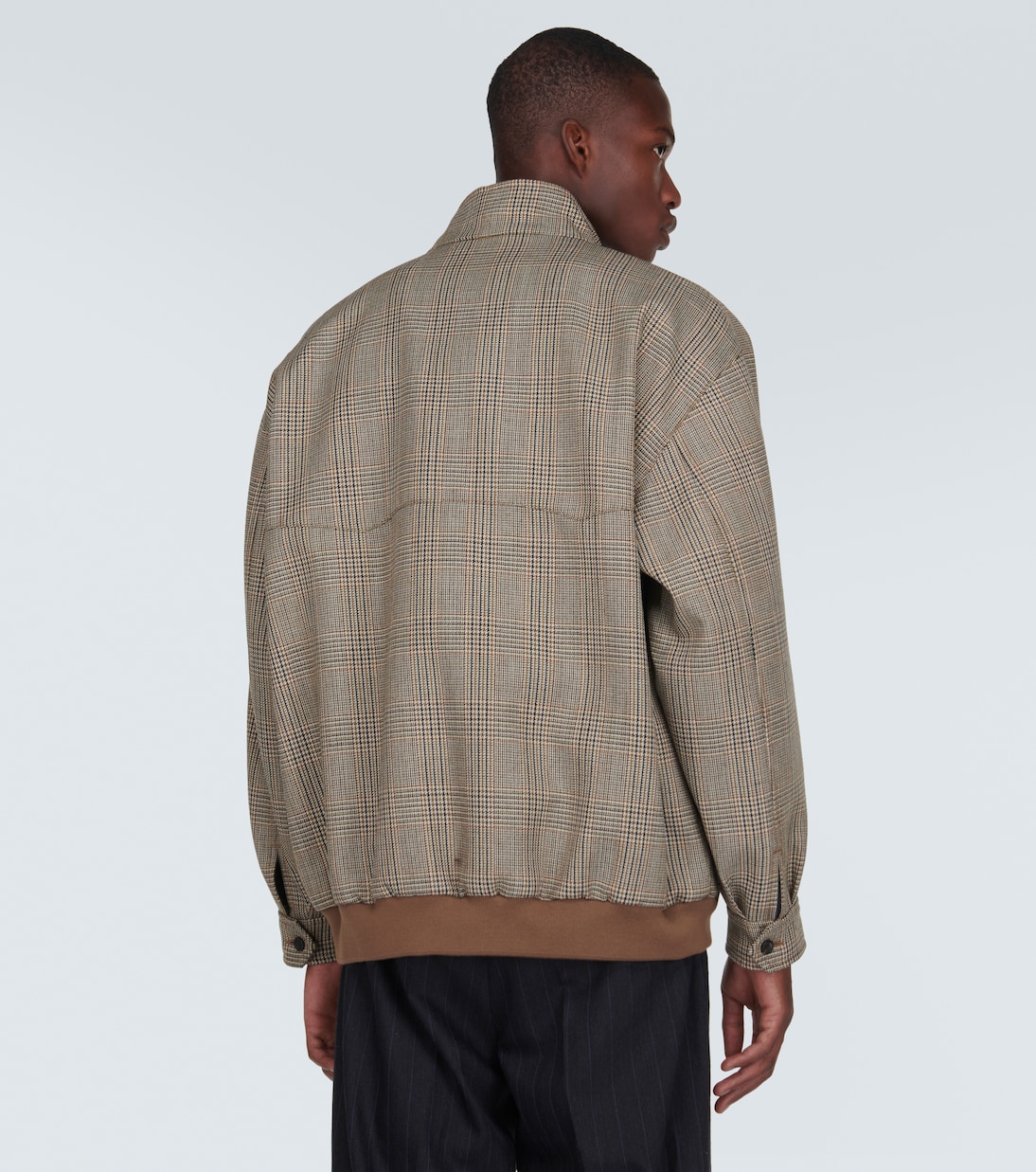 Prince of Wales wool blouson jacket | Miu Miu