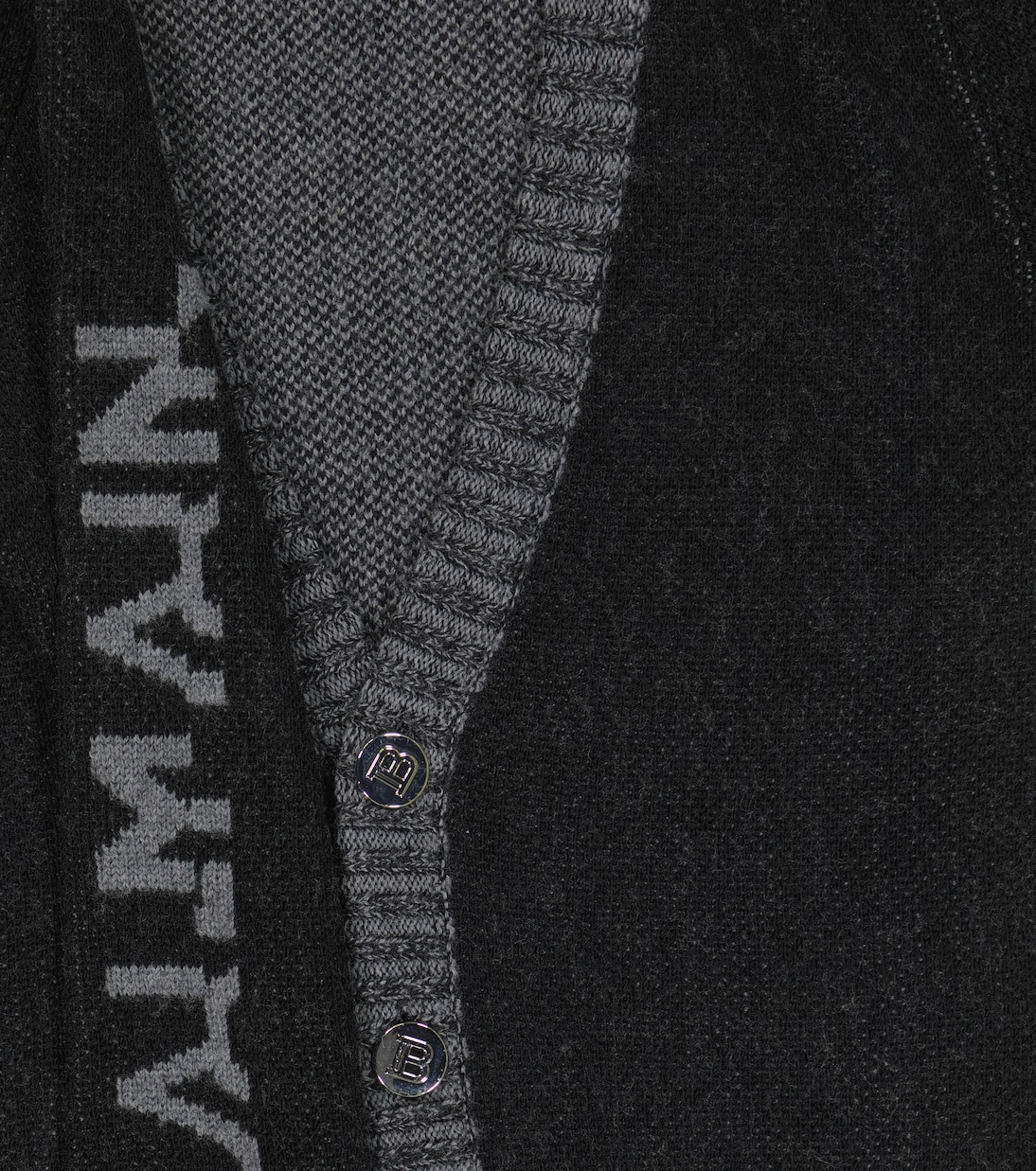 Cardigan en intarsia à logo | Balmain Kids