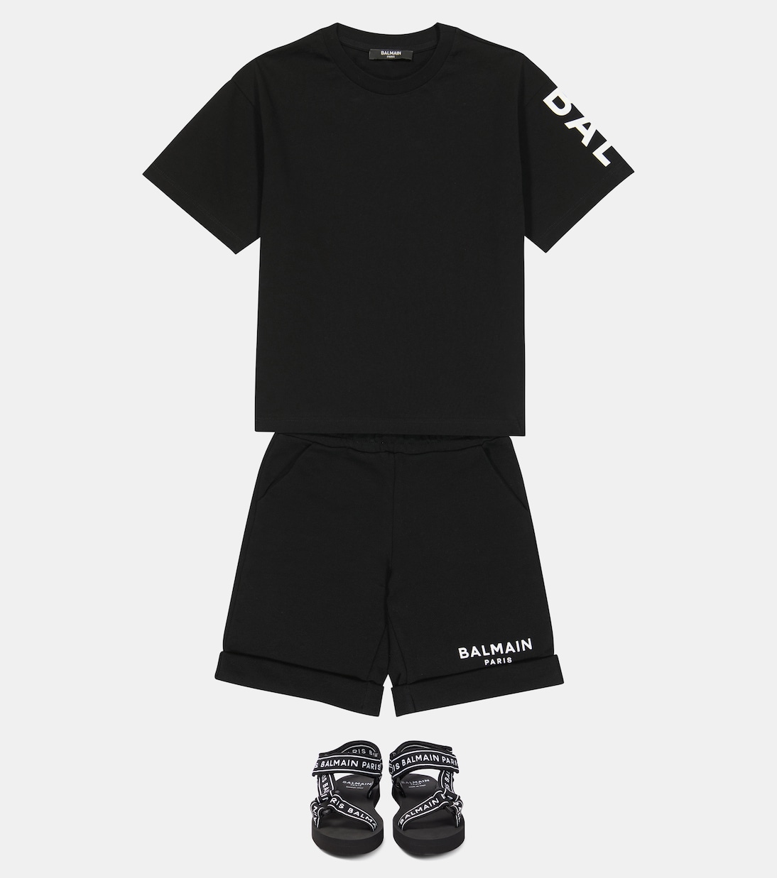 T-shirt en coton à logo | Balmain Kids