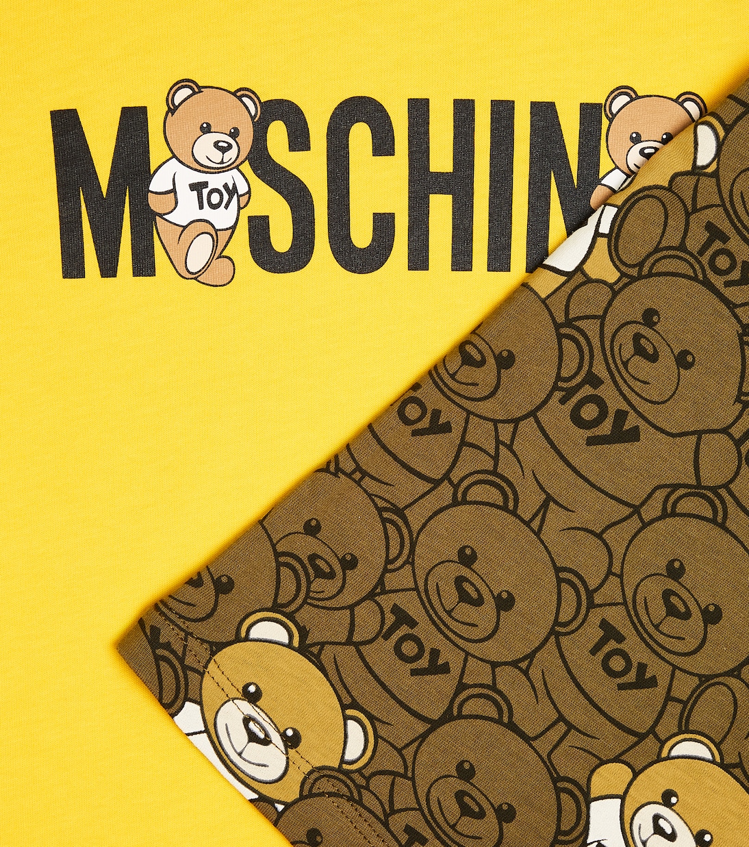 Set de top y camiseta en jersey de algodón | Moschino Kids