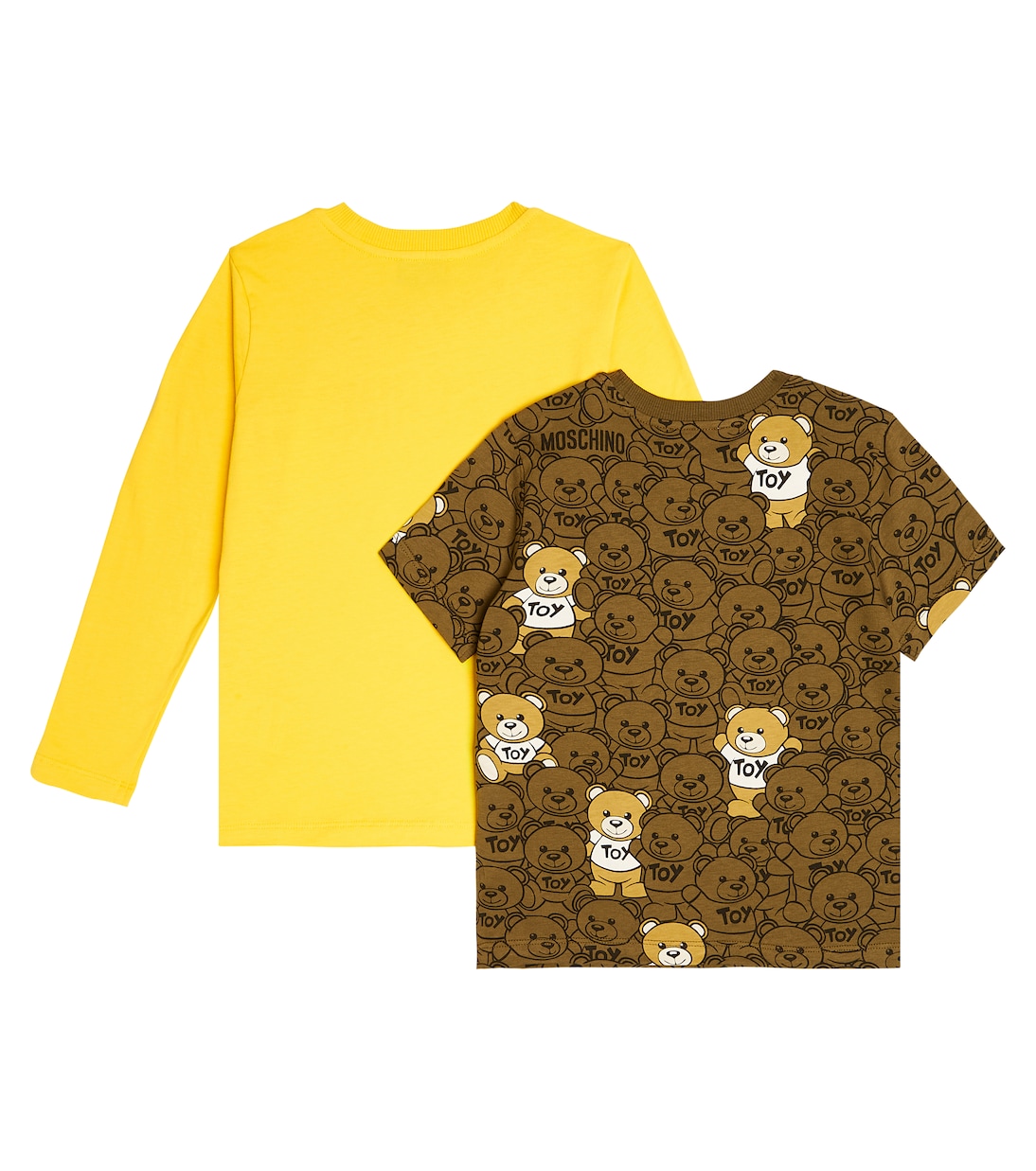 Set de top y camiseta en jersey de algodón | Moschino Kids