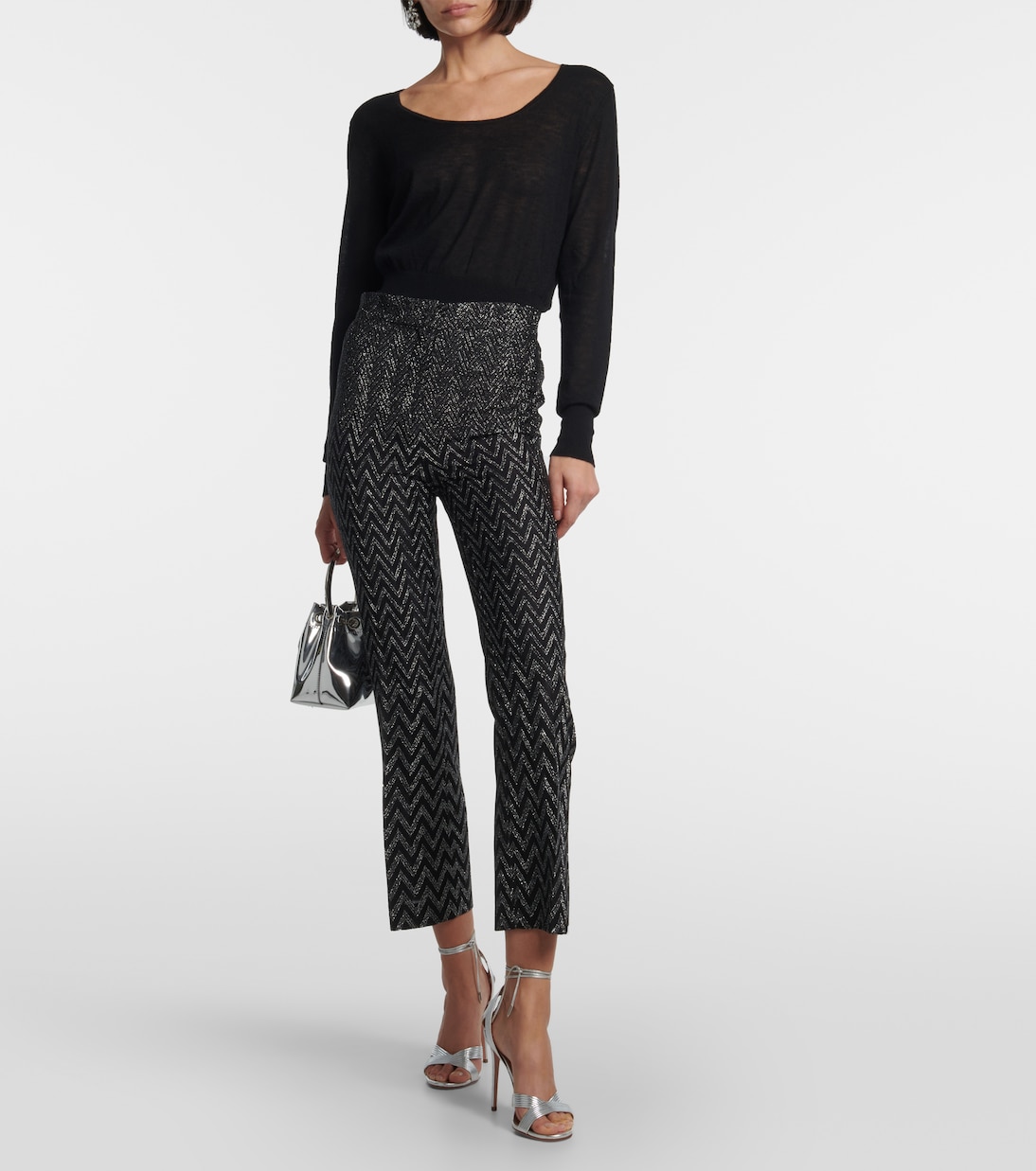 Pantaloni cropped a vita alta | Missoni