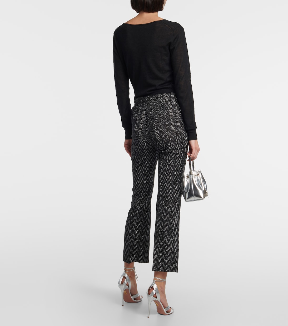 Pantaloni cropped a vita alta | Missoni