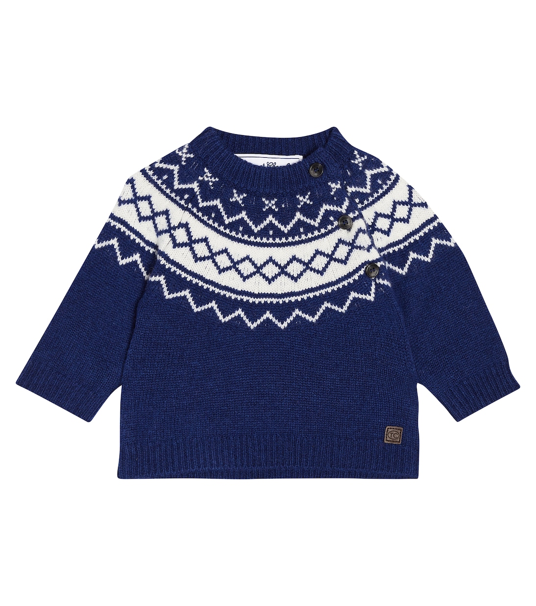 Baby - Pullover in lana con intarsio | Tartine et Chocolat