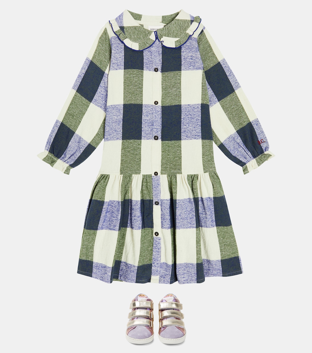 Abito in cotone a quadri | Bobo Choses