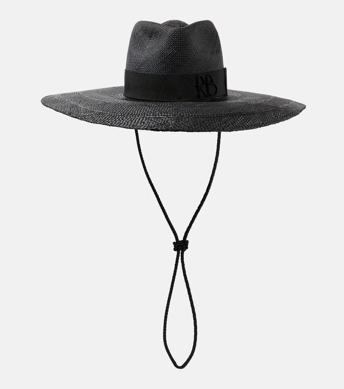 Cappello di paglia con dettagli in pelle firmato Ruslan Baginskiy per giovani trendy