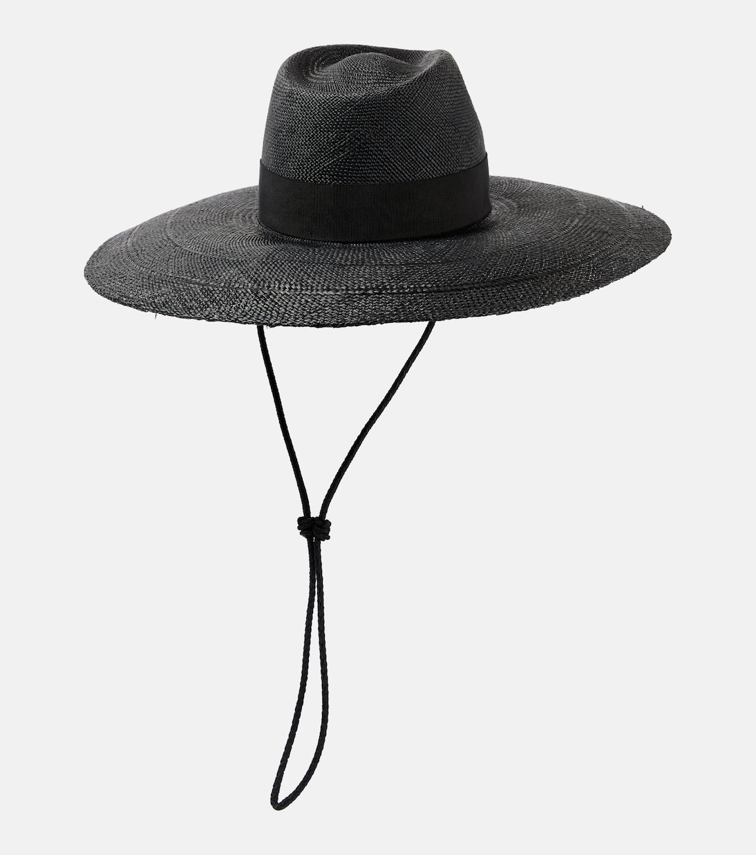 Cappello di paglia con dettagli in pelle firmato Ruslan Baginskiy per giovani trendy