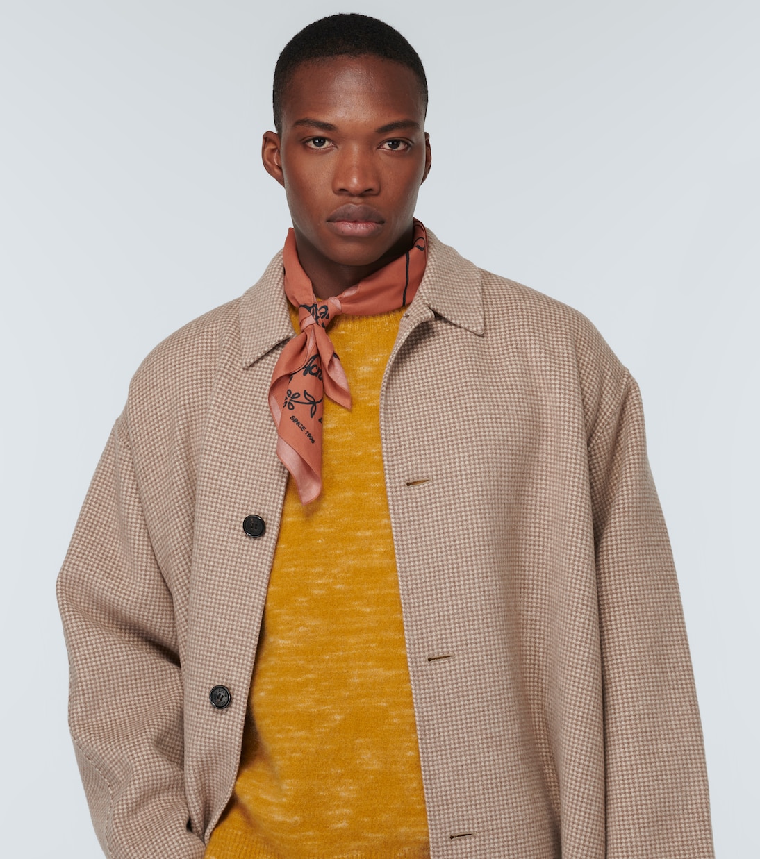 Checked cotton scarf | Acne Studios