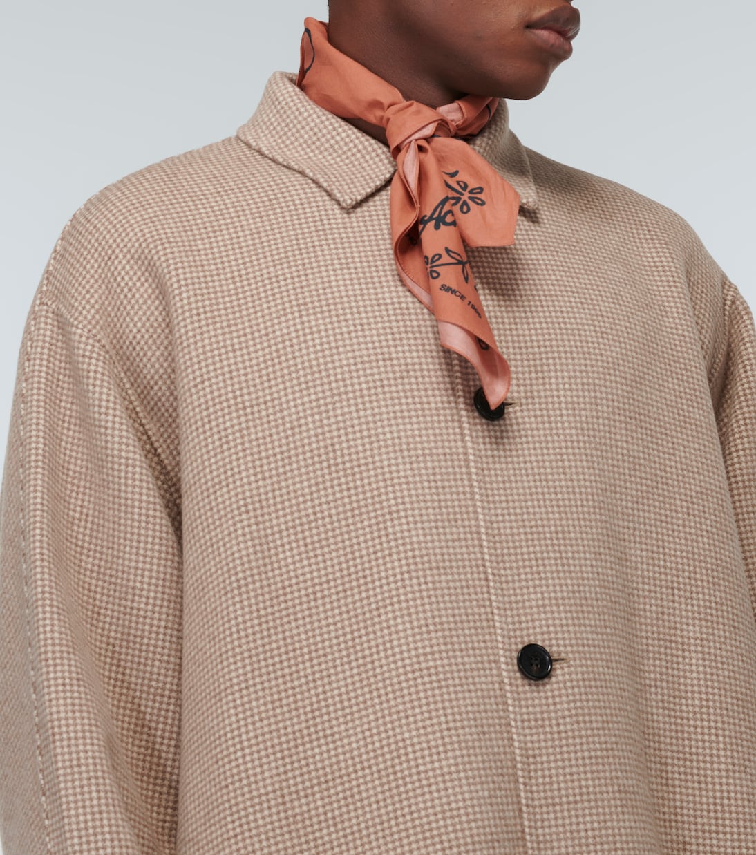 Checked cotton scarf | Acne Studios