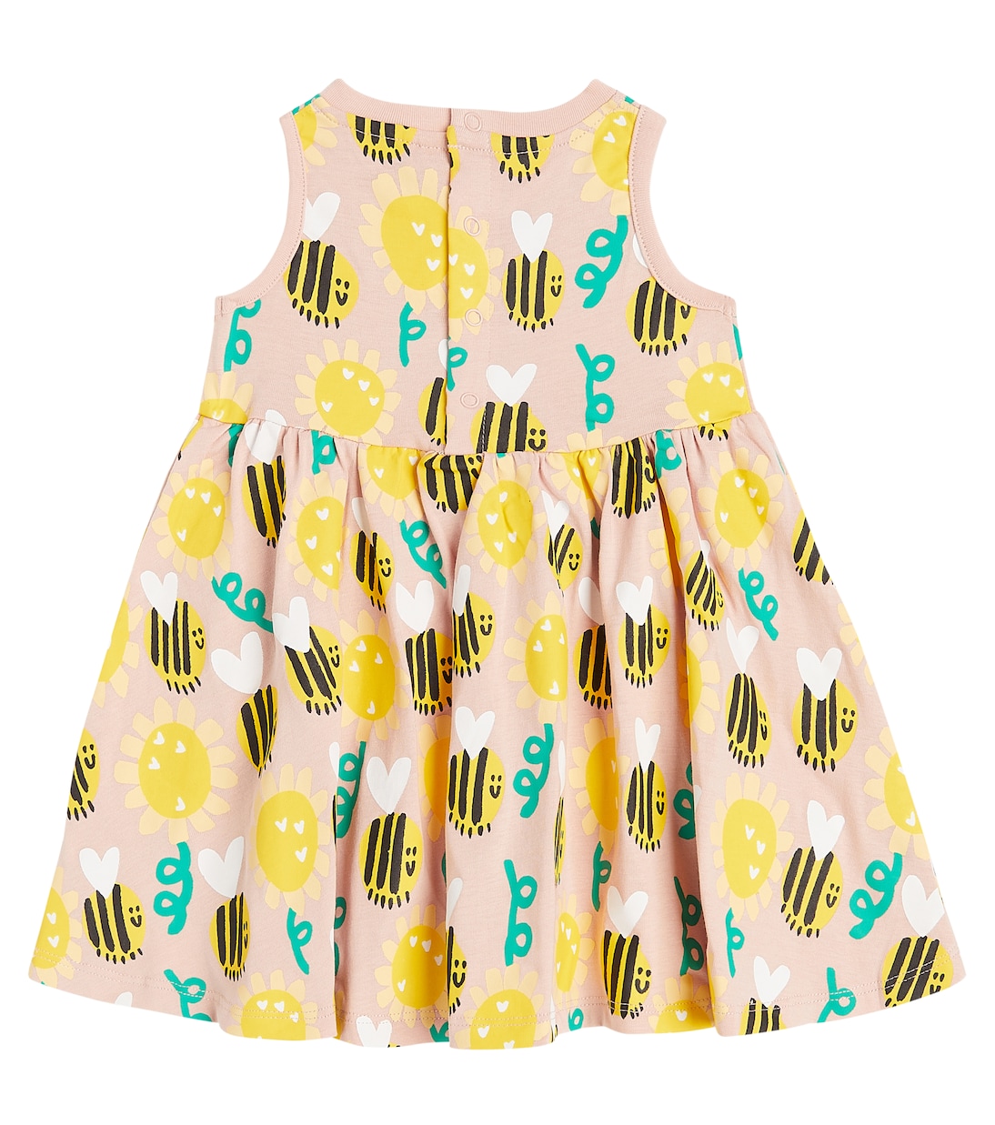 Baby - Abito Bees and Sunflowers in cotone  | Stella McCartney Kids