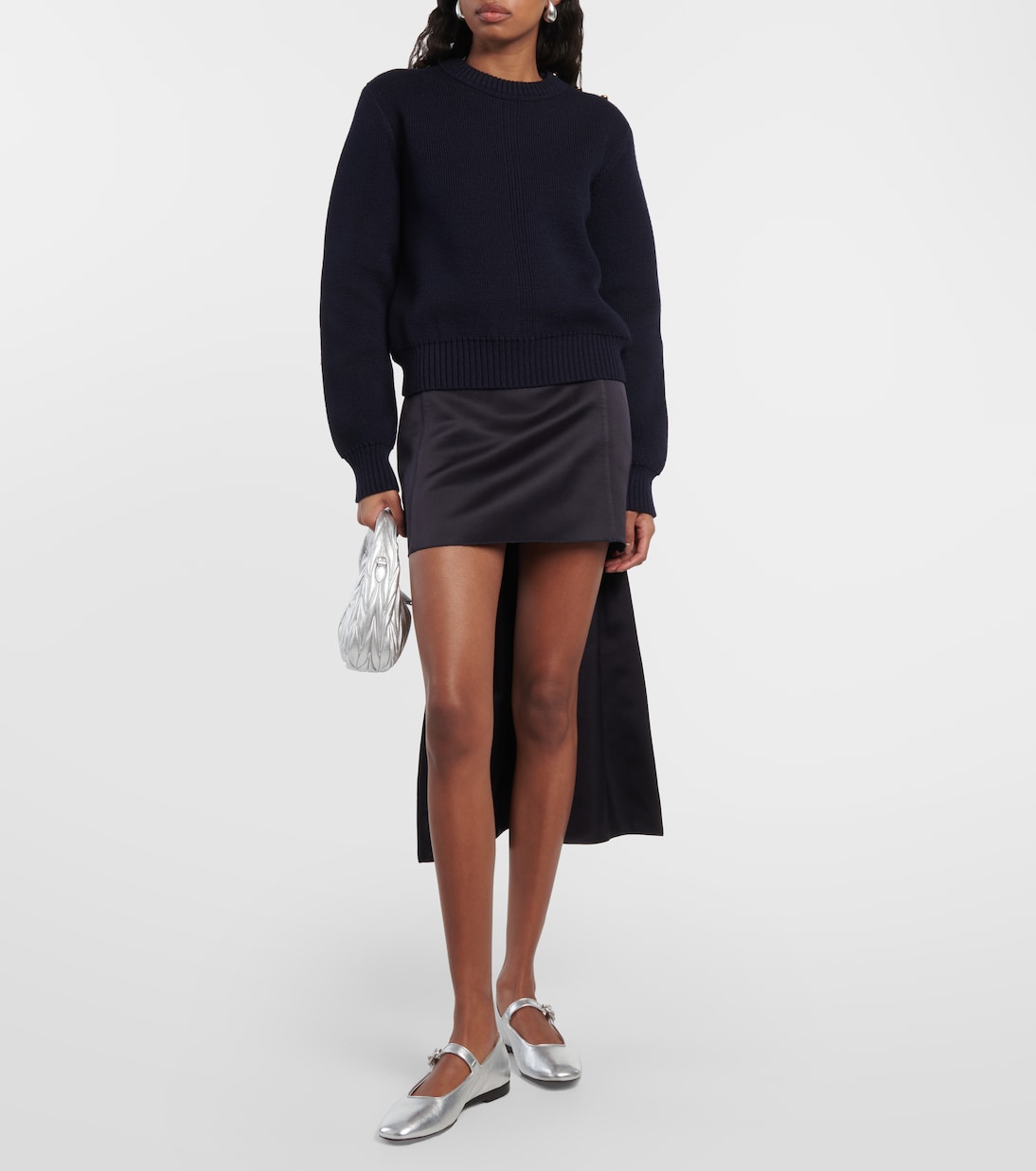 Metallic leather Mary Jane flats | Le Monde Béryl