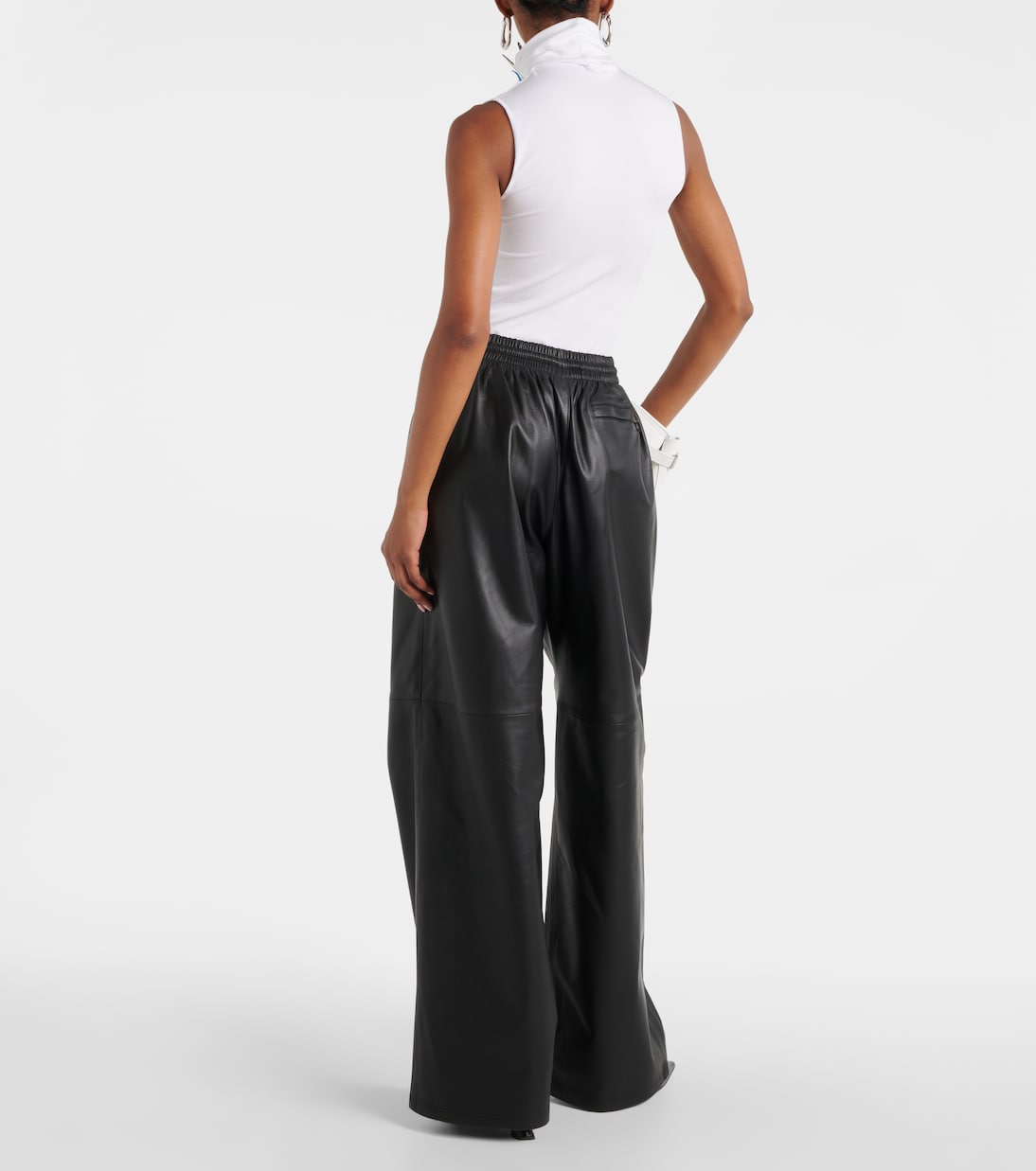 Weite Hose aus Leder | Wardrobe.NYC