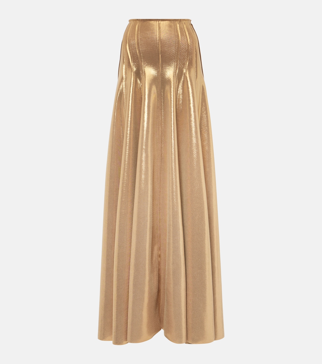 Grace high-rise lamé maxi skirt | Norma Kamali