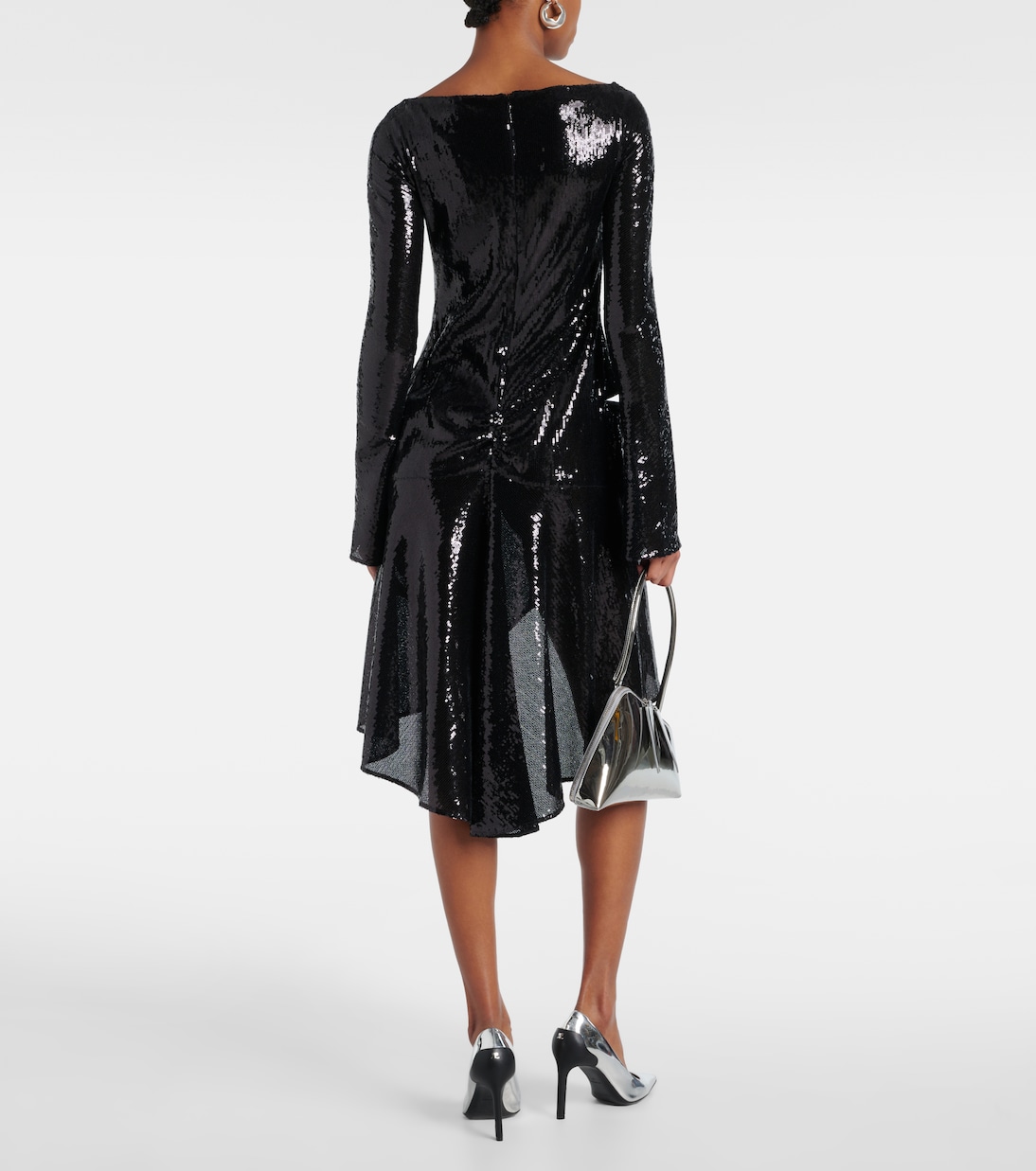 Vestido midi Ellipse con lentejuelas | Courrèges