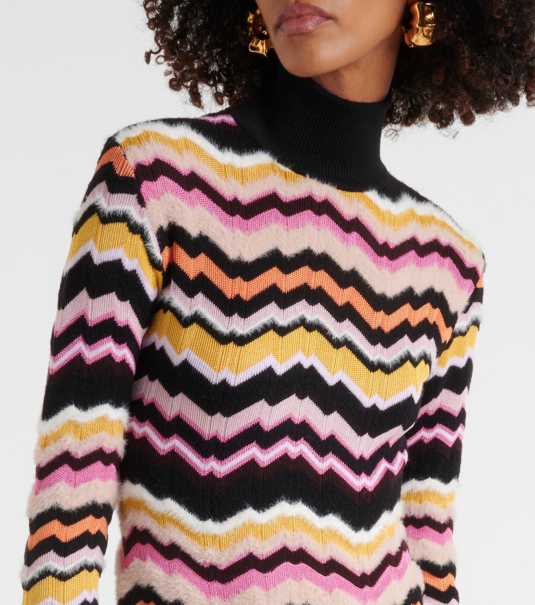 Vestido midi en zigzag | Missoni