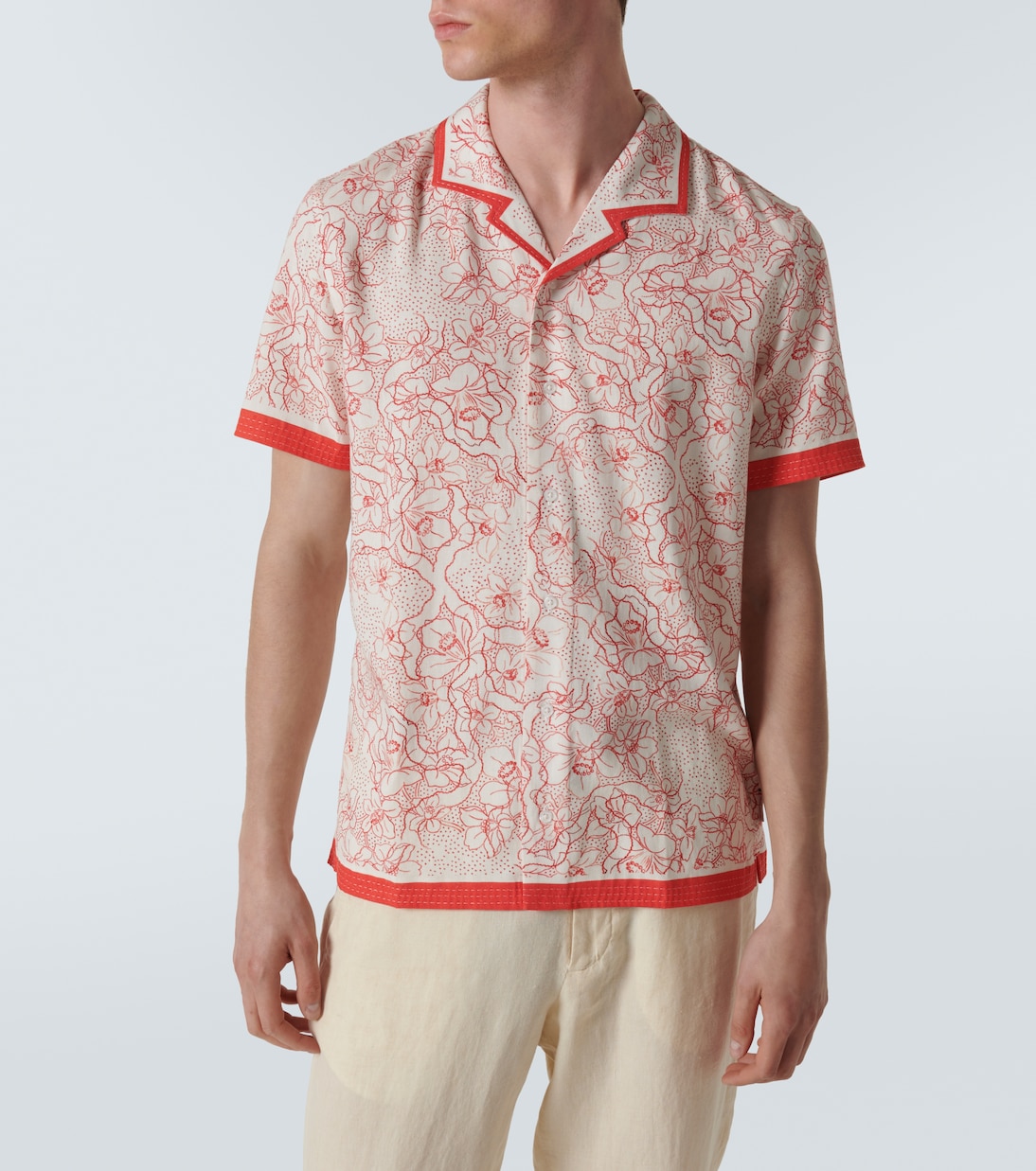 Camicia bowling con stampa floreale | Orlebar Brown