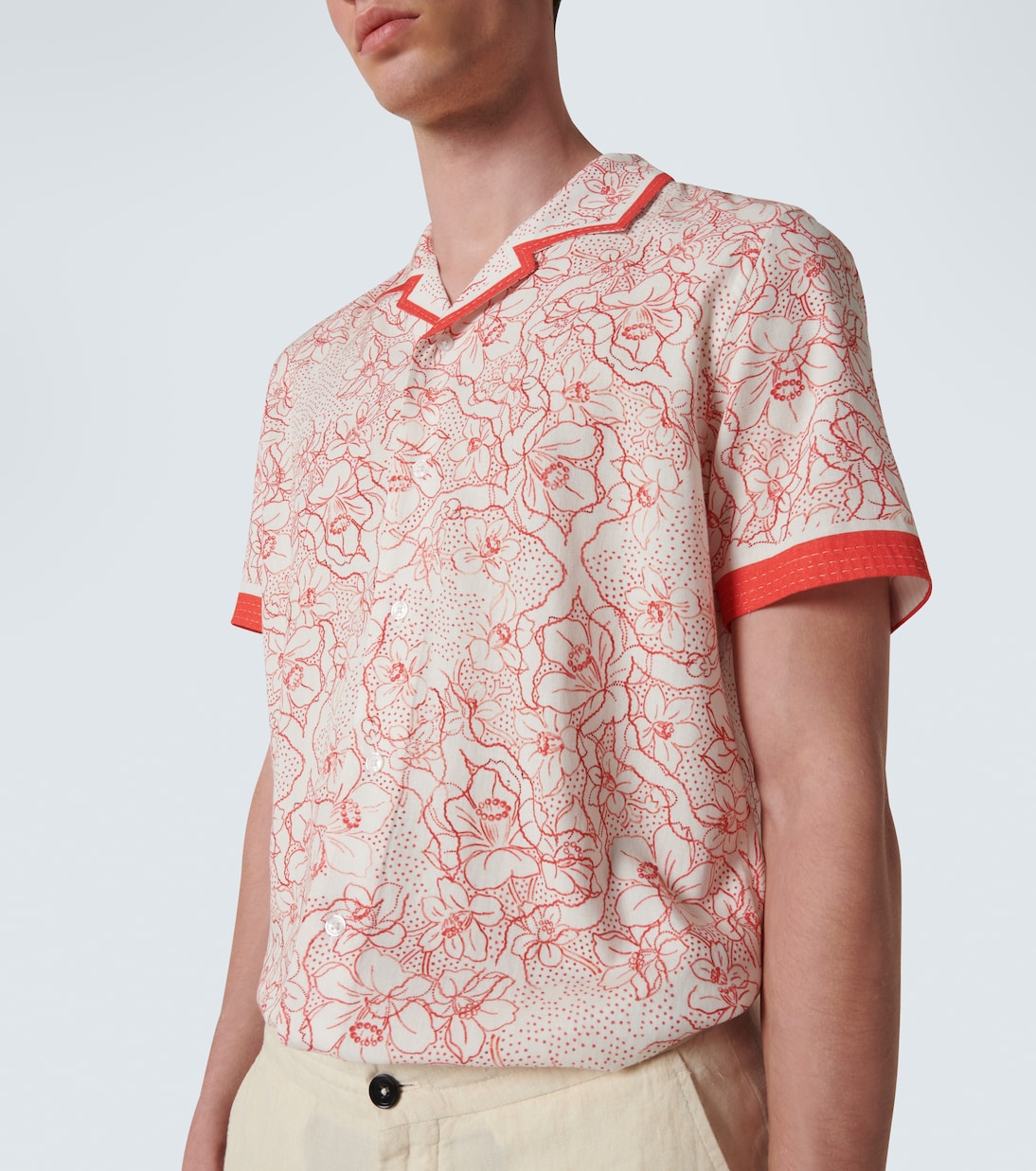 Camicia bowling con stampa floreale | Orlebar Brown